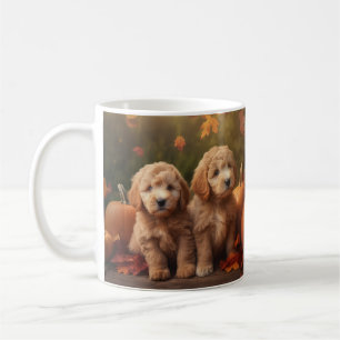Mug Goldendoodle Chiot Automne Citrouille délice