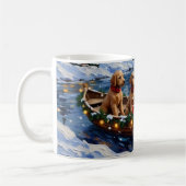 Mug Goldendoodle Christmas Boat Holiday (Gauche)