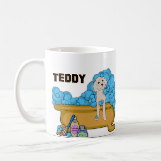Mug Goldendoodle dans la baignoire (Gauche)