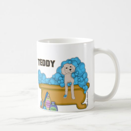 Mug Goldendoodle dans la baignoire (Droite)
