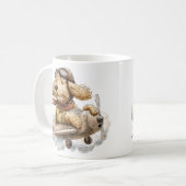 Mug Goldendoodle Dog Pilot Airplane (Devant gauche)