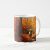 Mug Goldendoodle en automne Leaves Fall Inspire (Devant droit)