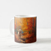 Mug Goldendoodle en automne Leaves Fall Inspire (Devant gauche)