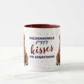 Mug Goldendoodle Puppy Kisses Tout réparer (Centre)
