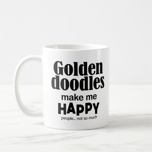 Mug Goldendoodles Me Rendre Heureux (Gauche)