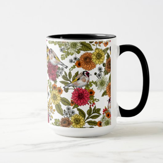 Mug Goldfinches dans le jardin (Droite)