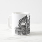 Mug GOLEM - Gargoyle noir et blanc (Devant gauche)
