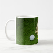 Mug Golf 40e anniversaire avec balle de golf et tee on (Gauche)
