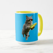 Mug Golf à disque Tabby Drôle (Devant droit)