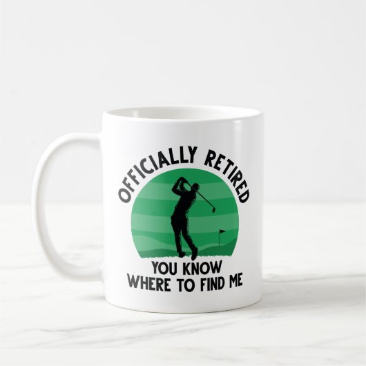 Mug Golf à la retraite officielle (Gauche)