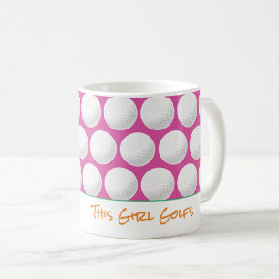 Mug Golf Ball Cette Fille Golfs Texte Sports Dames Amu