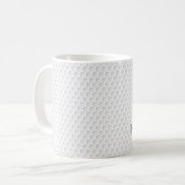 Mug Golf Ball Dimples Classic INITIALS Sports Golfer (Devant gauche)