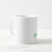 Mug Golf Ball Dimples Hacker Papa Golfing Drôle (Devant gauche)