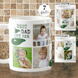 Mug Golf BEST DAD BY PAR PAR 7 Photo Collage<br><div class="desc">Créez un montage photo unique pour le papa golfeur en utilisant ce modèle de montage photo facile à télécharger avec 7 photos et le titre amusant du golf disant BEST DAD BY PAR en vert et noir. Fait un cadeau de père mémorable et significatif pour son anniversaire, sa Fête des...</div>