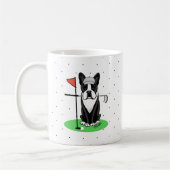 Mug Golf Boston Terrier (noir) mignon chien (Gauche)