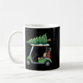 Mug Golf Cart Christmas Tree Lights Funny For Men Wome (Gauche)