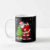 Mug Golf Christmas Men Club Playing Santa Claus  (Gauche)