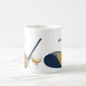 Mug Golf Club and Ball Personalized Golfers Name (Centre)