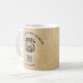 Mug Golf Club League Logo personnalisé Code QR (Devant gauche)