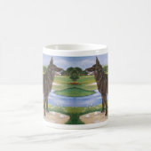 Mug Golf Course Chien Chocolat Lab Mix Funny (Centre)