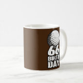 Mug Golf de 66 ans Golfing Golfing 66e anniversaire  (Devant droit)
