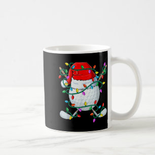 Mug Golf de Noël Xmas Santa Srts Chapeau Golfeur Golf