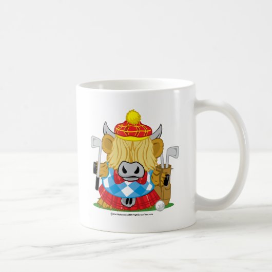 Mug Golf des montagnes de vache (Droite)