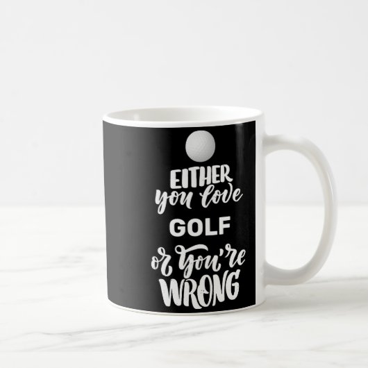 Mug Golf drôle Amour golfing golfeur (Droite)