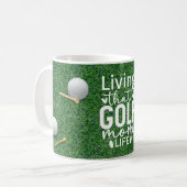 Mug Golf Drôle de dire des citations pour Golf Maman (Devant gauche)