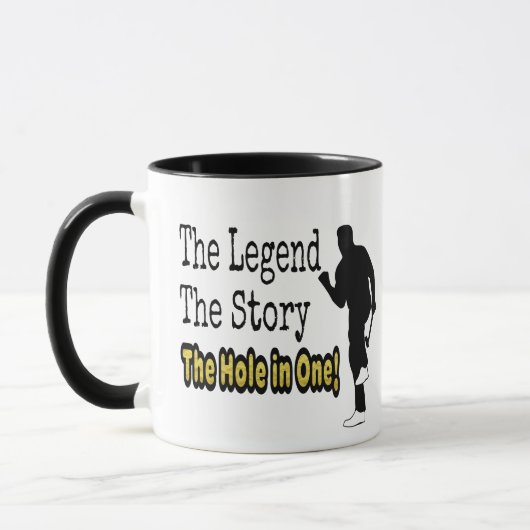 Mug Golf drôle la légende l'histoire le trou dans un (Gauche)