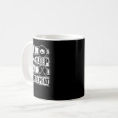 Mug Golf Eat Sleep Golf Repeat 651 golfeur (Devant gauche)