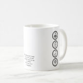 Mug Golf Eat Sleep Repeat Golfer Personalized (Devant droit)