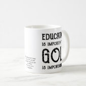 Mug Golf Education Golfer Personalized (Devant droit)