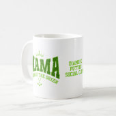 Mug Golf féminin MAMA REINE DU GREEN Custom (Devant gauche)