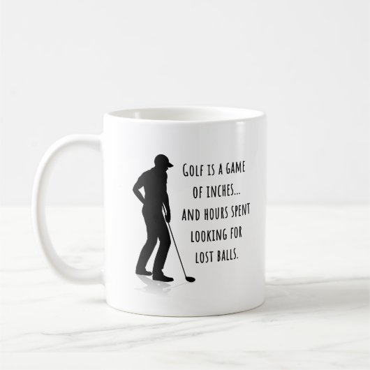 Mug Golf Funny Mug, Plaisanterie de golf (Gauche)