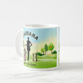 Mug Golf Gal Clubs Parcours Monogramme 3D (Devant gauche)