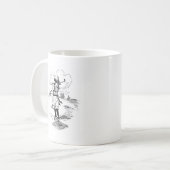 Mug Golf Girl Golfing Art Vintage (Devant gauche)
