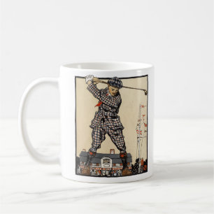 Mug Golf Golfer Vintage Golf antique