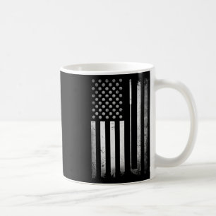 Mug Golf Golfeur Drapeau Américain Golf Plat Drôle de