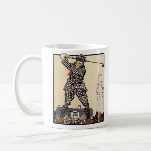 Mug Golf Golfeur Vintage Antique Golf (Gauche)