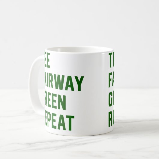 Mug Golf Golfing Retirement (Devant gauche)