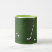 Mug GOLF GREEN 'GOLF CLUBS' par eliteArtKT (Centre)