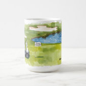 Mug Golf Happy Retirement golf sur le thème du golfeur (Centre)