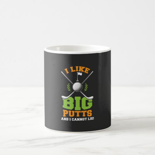 Mug Golf - j'aime de grands putts (Centre)