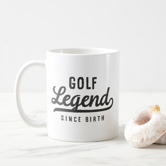 Mug Golf Légende depuis la naissance Amusante Moderne  (Avec donut)