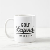 Mug Golf Légende depuis la naissance Amusante Moderne  (Gauche)