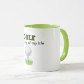 Mug Golf l'histoire de ma vie drôle (Devant droit)