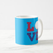 Mug Golf Love Word Art (Devant droit)