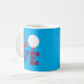 Mug Golf Love Word Art (Devant gauche)
