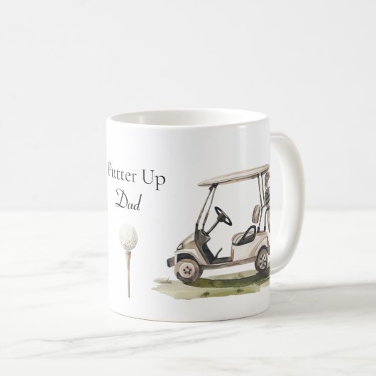 Mug Golf Lover Putter Up (Devant droit)
